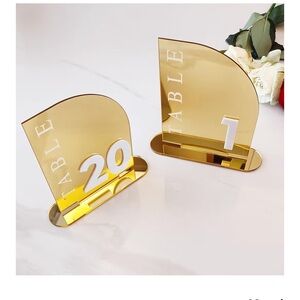 Wedding Table Numbers 1-20